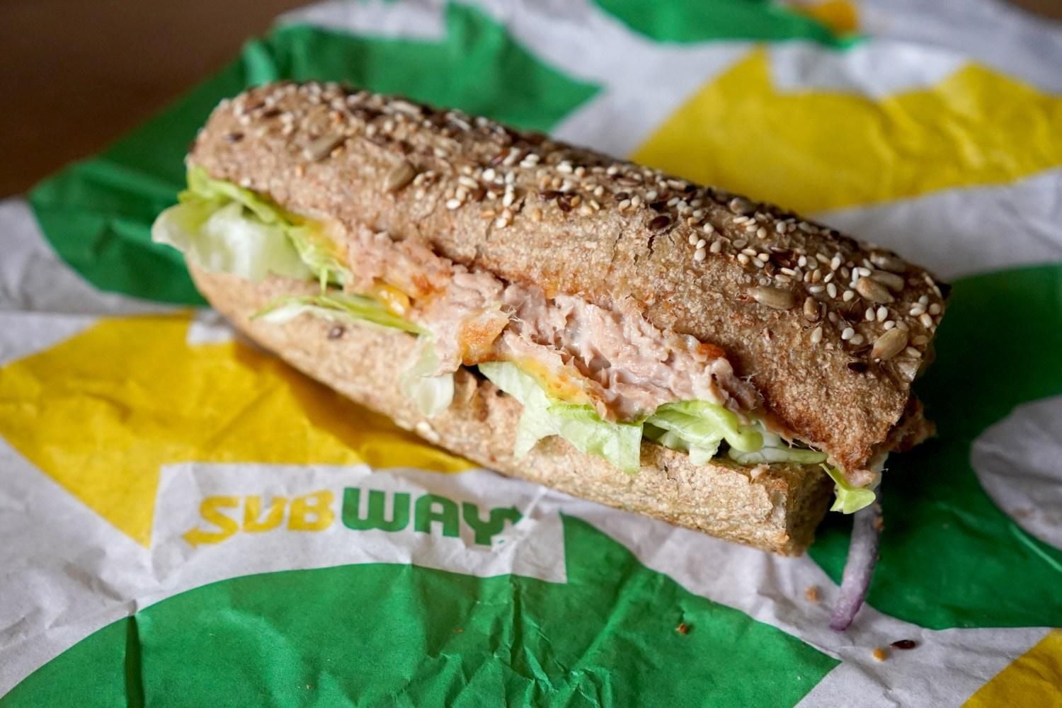 Tuna sub from Subway