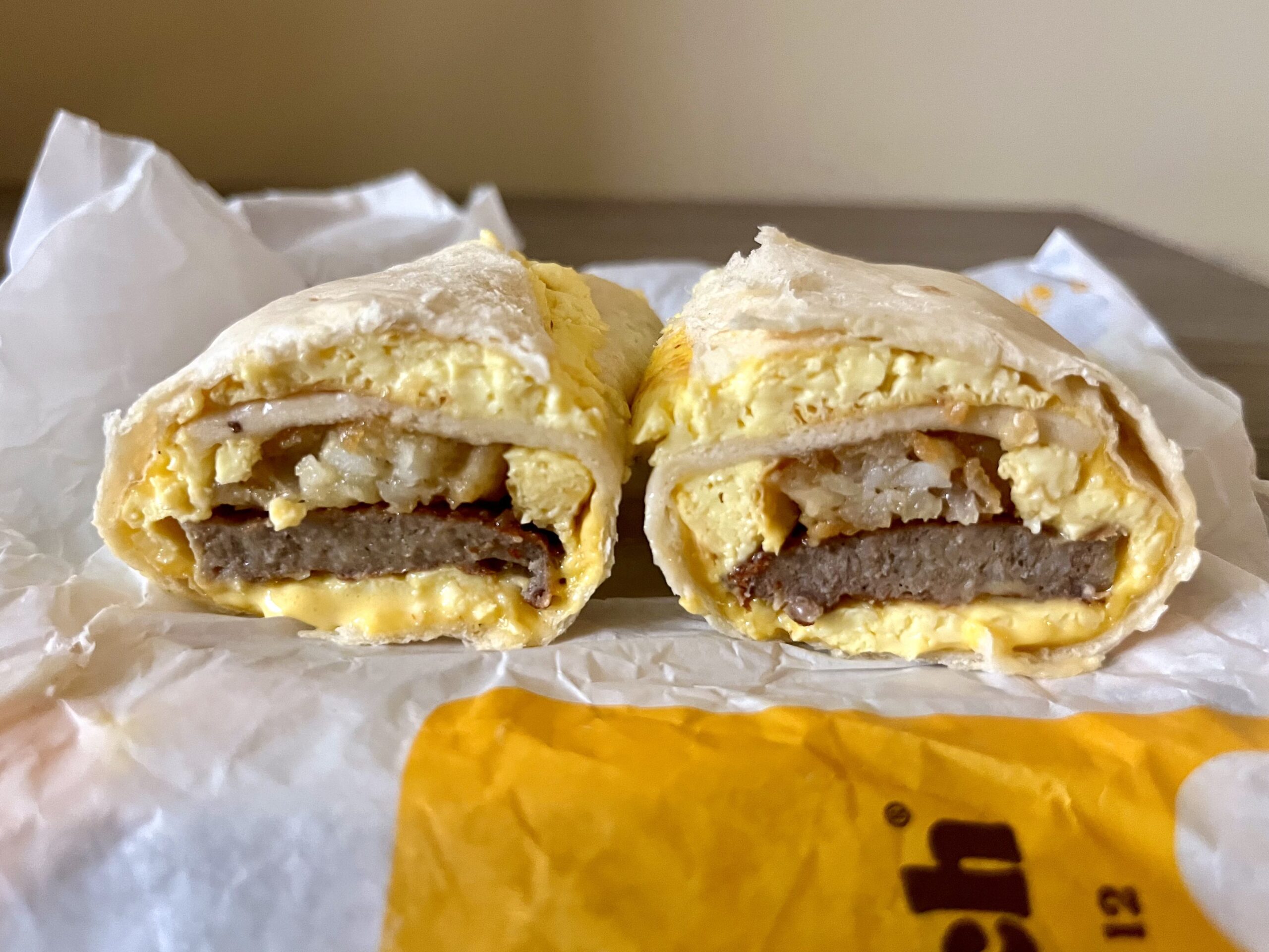 Breakfast burrito Jr from burger king