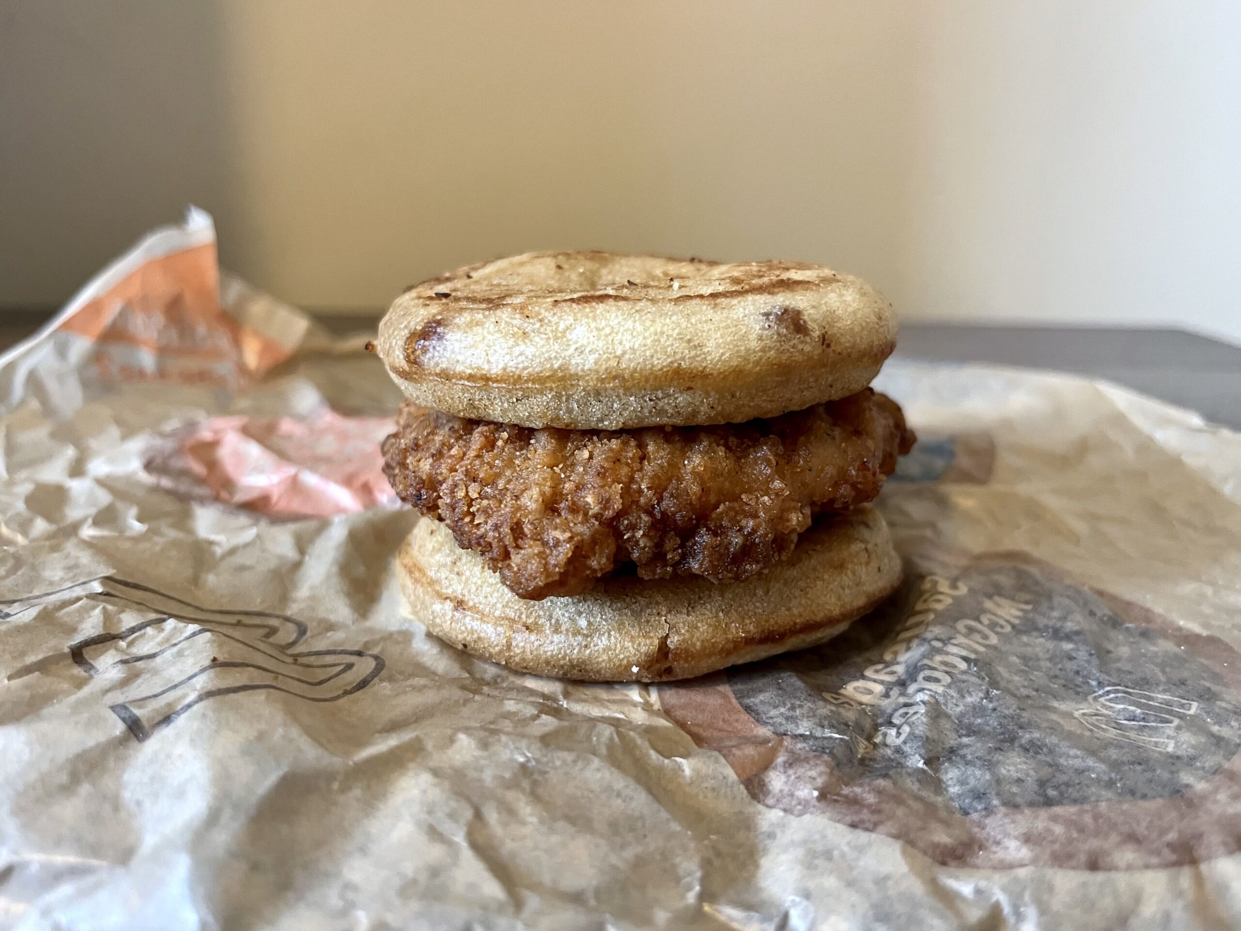Crispy chicken mcgriddles from McDonald's