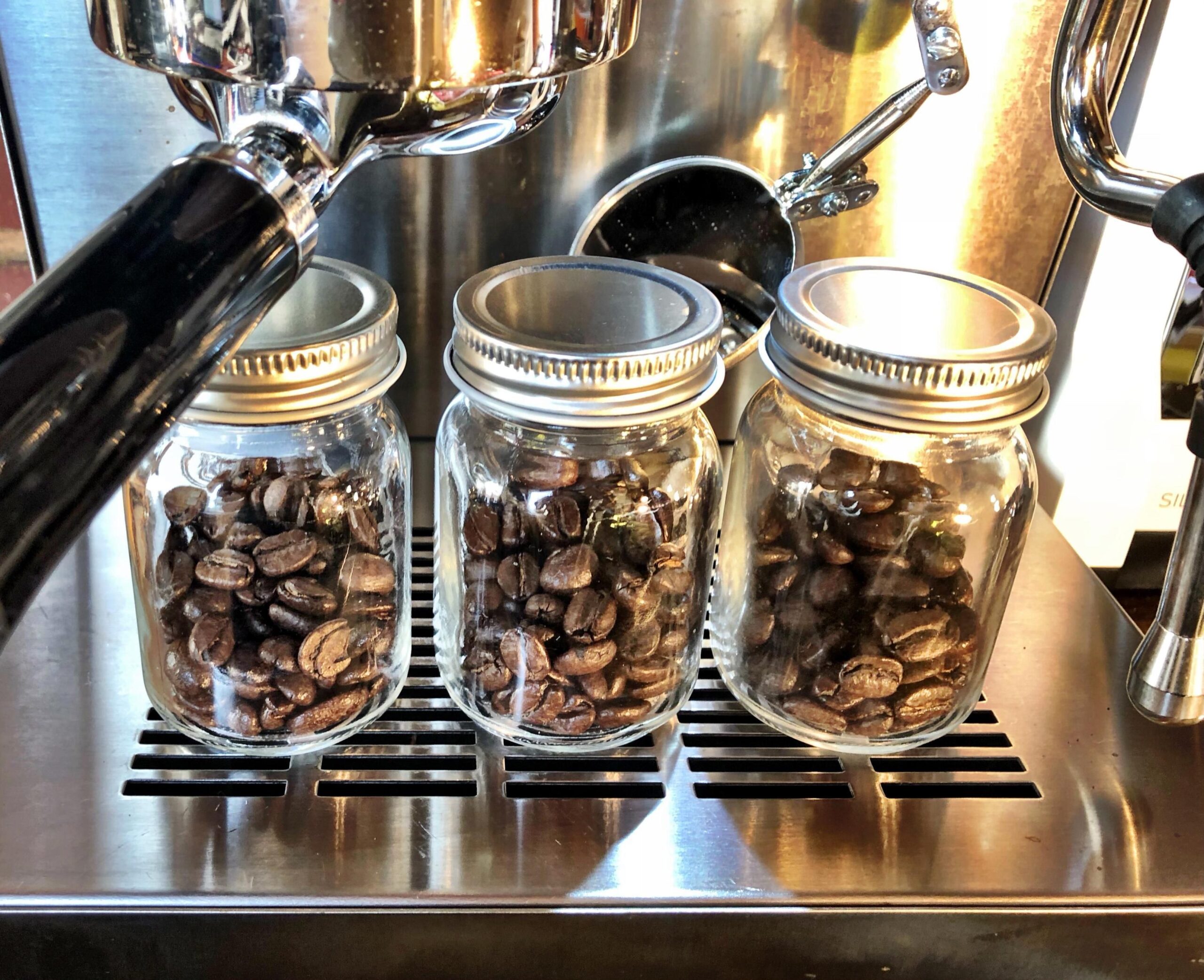 Coffee in Glass Jars