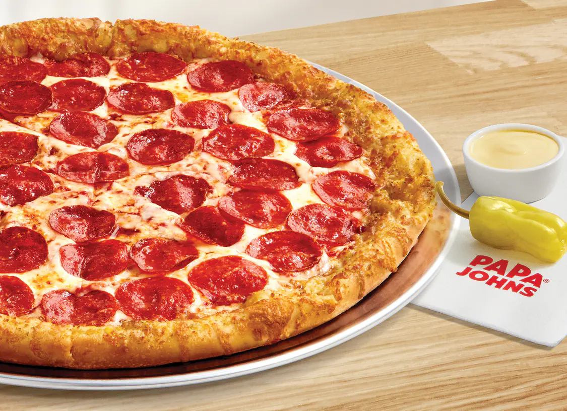 Papa johns garlic 5 cheese crust pizza