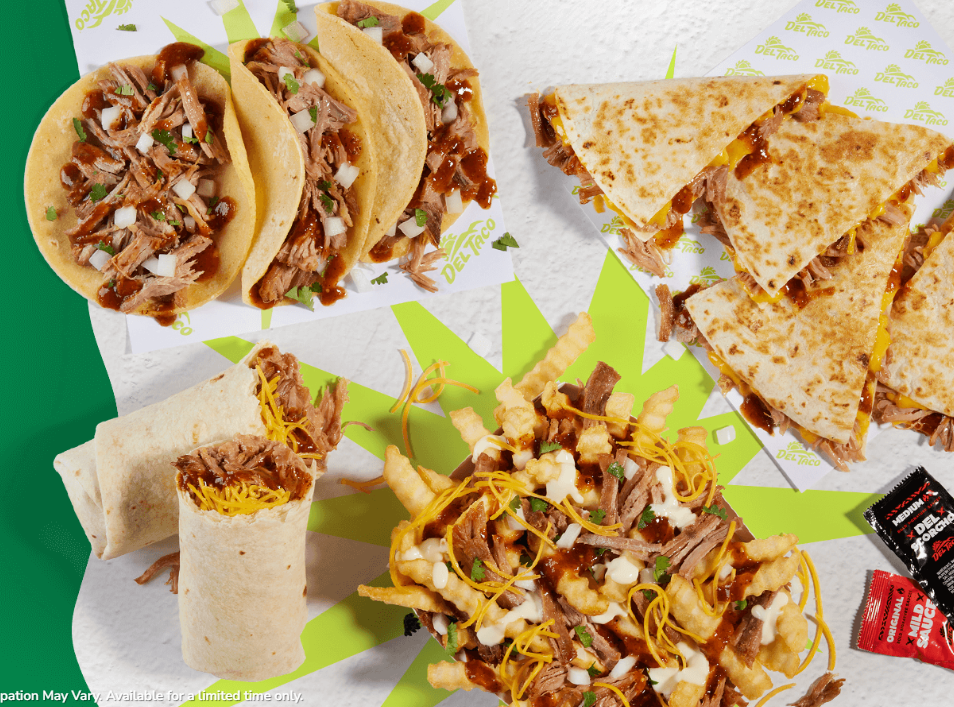 Del Taco slow cooked pork carnitas