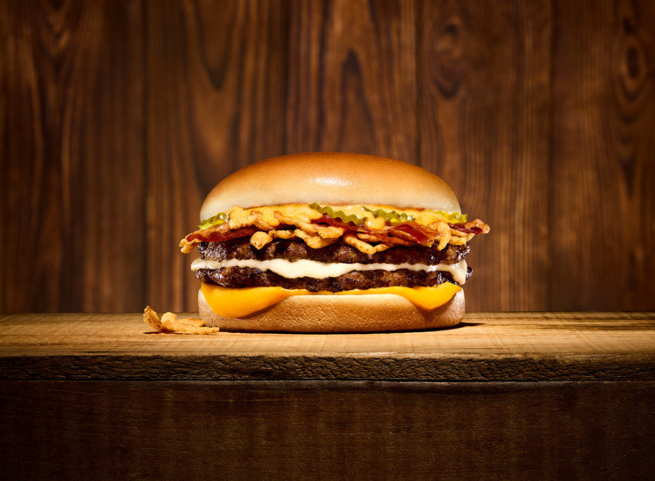 Whataburger bacon wrangler double burger
