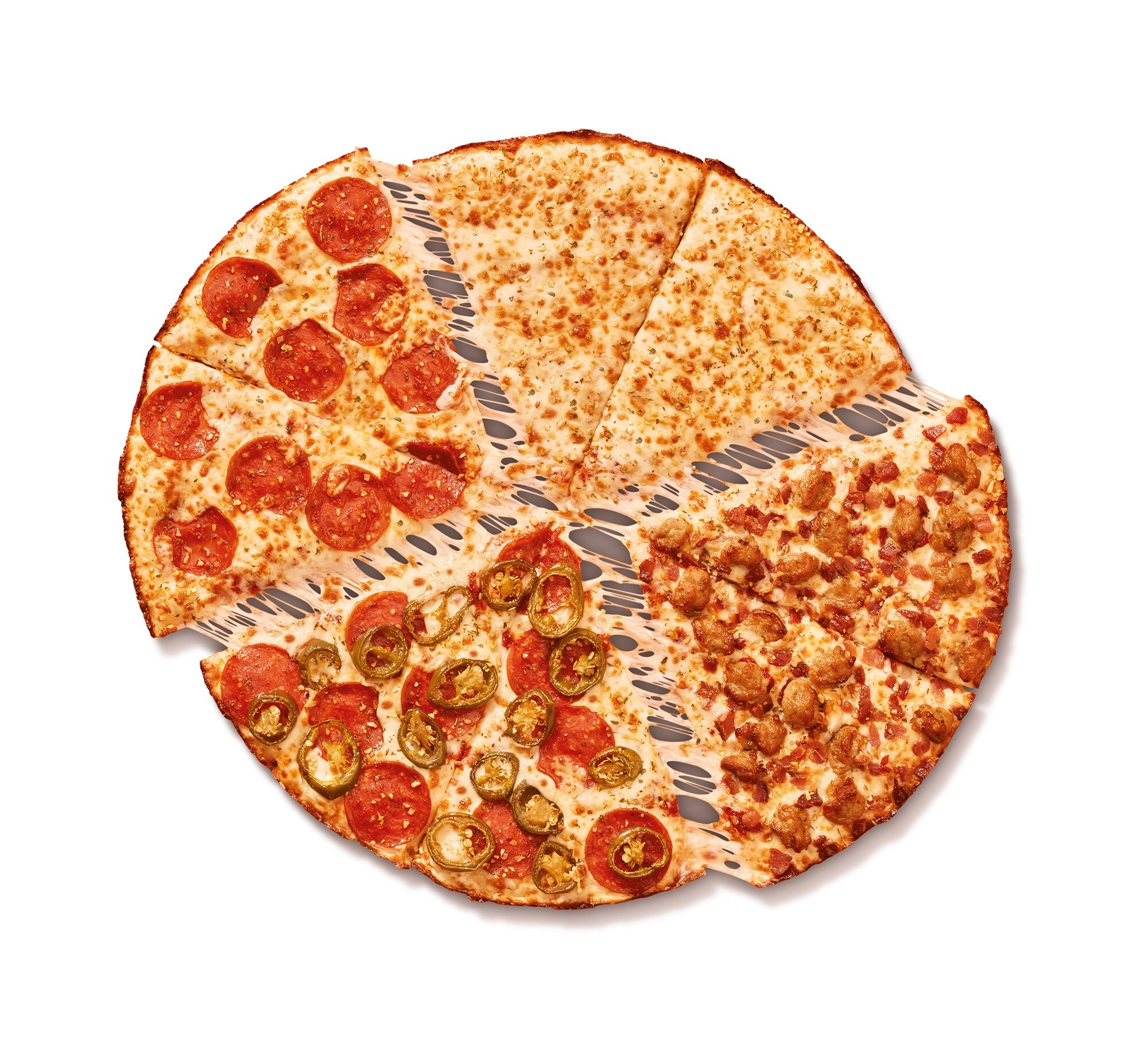 Little Caesars fantastic four-n-one pizza