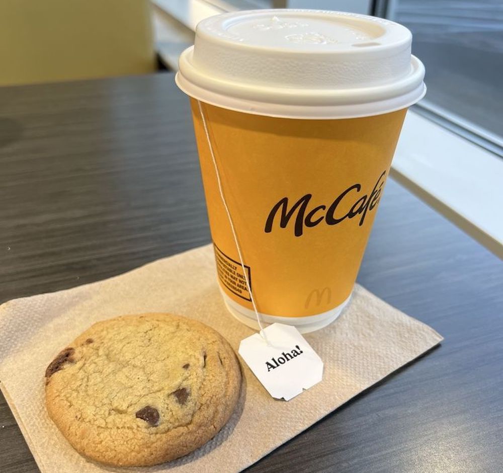 McDonald’s Tea and Cookie